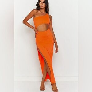 Beginning Boutique Simone Dress in Orange XS